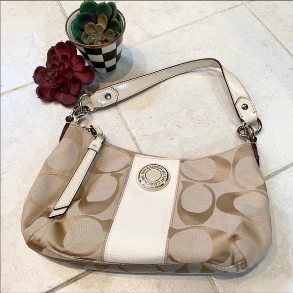 Coach Signature Canvas Hobo Bag